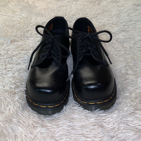 Dr. Martens Shoes - DR MARTENS BLACK 1461 SMOOTH LEATHER OXFORD SHOES